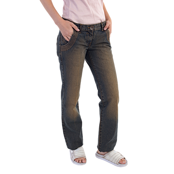 COMPAGNIA ITALIANA MEDIUM RISE STRAIGHT JEANS | WOMENS SIZE 29 - Picture 2 of 5